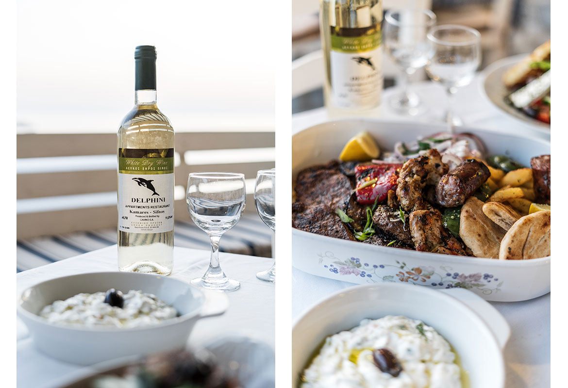 Παραδοσιακά φαγητά και σπιτικό κρασί